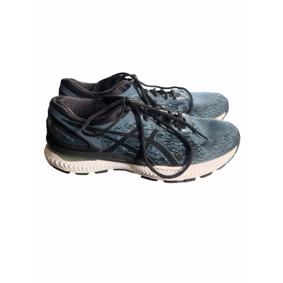 Men\'s Asics Gel Nimbus 22 Knit - 1011A794 Magnetic Blue/Black Size US 10 main image 5